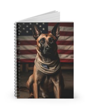 Belgian Malinois Dog 2 Spiral Notebook