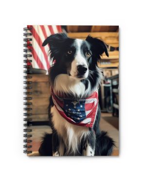 Border Collie Dog 1 Spiral Notebook