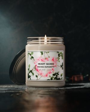 Scented Soy Candle from the Heart Quake Moves Humanity range