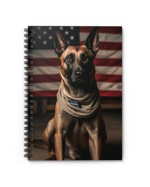 Belgian Malinois Dog 2 Spiral Notebook